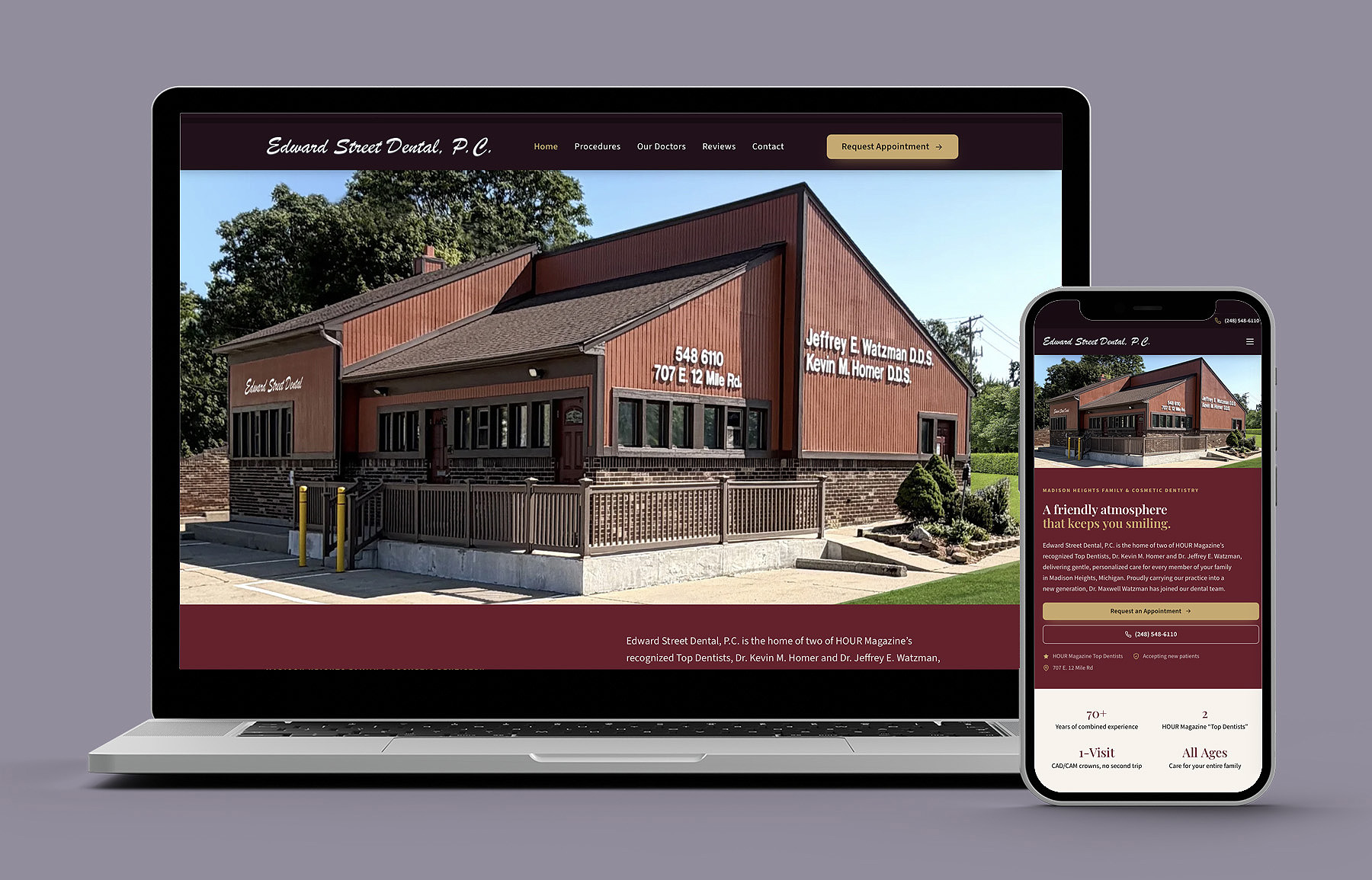Edward Street Dental — website designed and built by 360 Design Partners